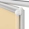 vidaXL Rullgardin m&ouml;rkl&auml;ggningsbar beige 65x210 cm tyg bredd 60,7 cm