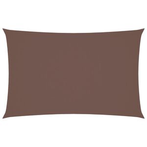 vidaXL Solsegel oxfordtyg rektangul&auml;rt 4x7 m brun