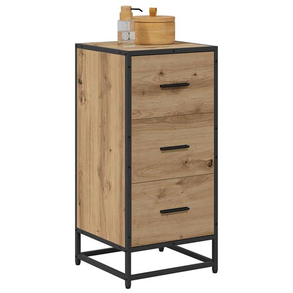 vidaXL Sideboard Artisan Ek 35,5 x 35 x 76 cm
