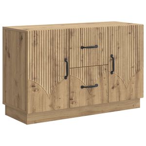 vidaXL Sideboard med l&aring;da Artisan-ek 89 x 34,5 x 57 cm Konstruerat tr&auml;