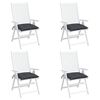 vidaXL Stolsdynor 4 st antracit 40x40x7 cm oxfordtyg