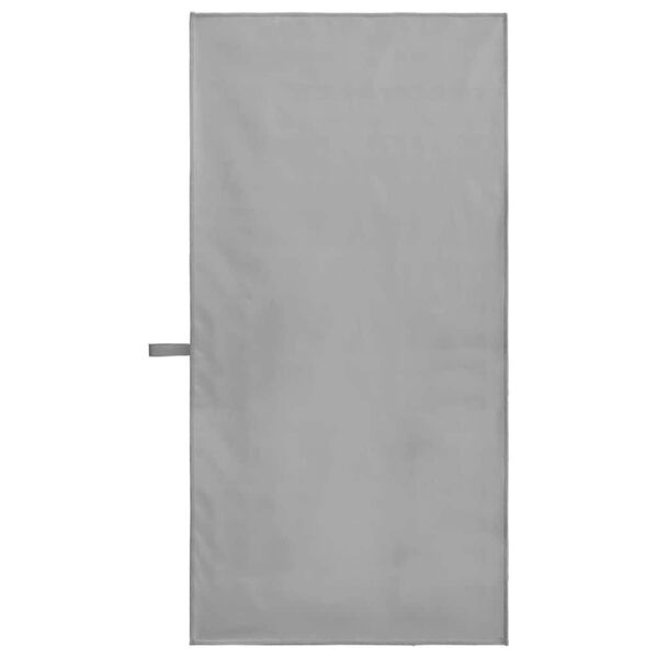 vidaXL Sporthanddukar 2 pcs M&ouml;rkgr&aring; 100 x 50 cm Polyester och polyamid