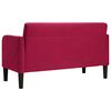 vidaXL Loveseat soffa vinr&ouml;d 109 cm sammet