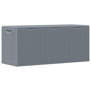 vidaXL Dynbox gr&aring; PP rotting 270 l