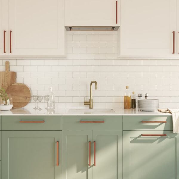 vidaXL Sk&aring;phandtag 20 st brons 224 mm rostfritt st&aring;l