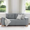 vidaXL Loveseat soffa ljusgr&aring; 180x77x82 cm tyg