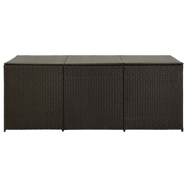 vidaXL Dynbox konstrotting 180x90x70 cm brun