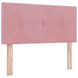 vidaXL LED huvuddyna med LED-ljusslingor Rosa 80 cm Sammet