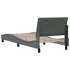 vidaXL Bed Frame without Mattress "Hanko" Dark Grey 90x190 cm Fabric