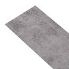 vidaXL Golvbrädor PVC 4,46 m² 3 mm självhäftande cement brun