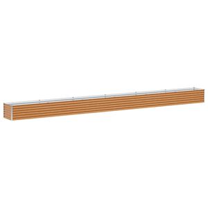 vidaXL Upph&ouml;jd odlingsl&aring;da Ljusbrun 582 x 50 x 36 cm Galvaniserat st&aring;l