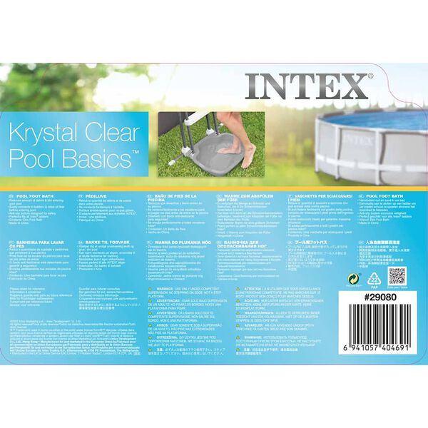 Intex Fotbad till pool 11,5 L 56x46x9 cm blå