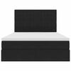 vidaXL F&ouml;rvaringss&auml;ng med madrass Svart 140 x 190 cm Sammet