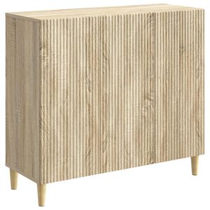 vidaXL Sideboard Sonoma-ek 89 x 34,5 x 80 cm Konstruerat tr&auml;