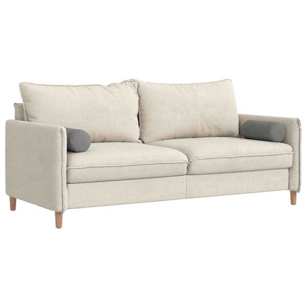 vidaXL Bolsterkuddar 2 pcs Mörkgrå Ø 15 x 40 cm Mikrofiber Tyg