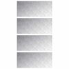 vidaXL Trappsteg 4 st 90 x 40 cm Silver Aluminium Rektangul&auml;r