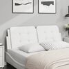 vidaXL Headboard Cushion "Zadar" White 120 cm Faux Leather