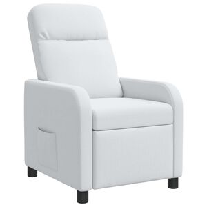 vidaXL Recliner Vit Tyg