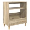 vidaXL St&auml;ll f&ouml;r Skivspelare Sonoma-ek 71 x 39,5 x 83 cm