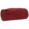 vidaXL Filtar 6 pcs Bordeaux R&ouml;d 170 x 130 cm Fleece