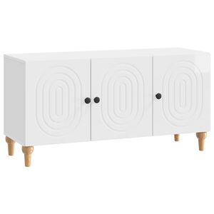 vidaXL TV-sk&aring;p Vit h&ouml;gglans 99 x 34,5 x 50 cm Konstruerat tr&auml;
