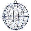 vidaXL Julfinialslampa 200 LED-lampor Kallvit Diameter 20 x 22 cm