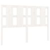vidaXL S&auml;nggavel vit 140,5x4x100 cm massiv furu