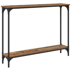 vidaXL Konsolbord Gammalt tr&auml; 100 x 22,5 x 75 cm Konstruerat tr&auml;