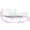 vidaXL S&auml;ngram utan madrass vit 160x200 cm massiv furu
