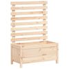 vidaXL Odlingsl&aring;da med spalj&eacute; 79x39,5x114 cm massiv furu