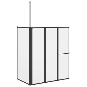 vidaXL Duschv&auml;gg Vit 120 x 70 x 137 cm Aluminium