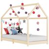 vidaXL Barns&auml;ng massiv furu 90x200 cm