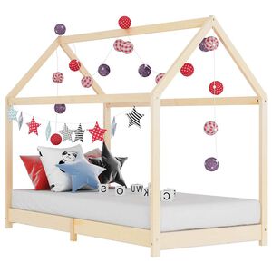 vidaXL Barns&auml;ng massiv furu 90x200 cm