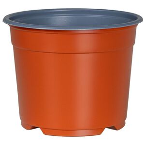 vidaXL Rund Blomkruka 50 st Terracotta &Oslash; 10 x 8 cm Plast