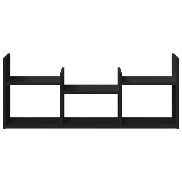 vidaXL Väggskåp 100x18x40 cm svart konstruerat trä