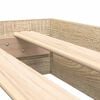 vidaXL Bokhylla S&auml;ng Sonoma ek 180 x 200 cm Konstruerat tr&auml;