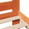vidaXL S&auml;ngram utan madrass vaxad brun 90x190 cm massiv furu