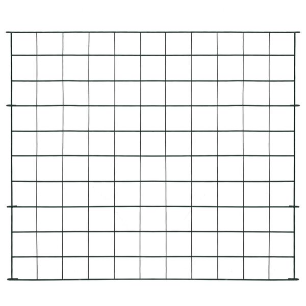 vidaXL Staket 77,5x64 cm grön