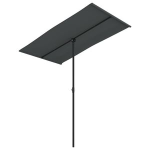 vidaXL Tr&auml;dg&aring;rdsparasoll med aluminiumst&aring;ng 180x110 cm antracit