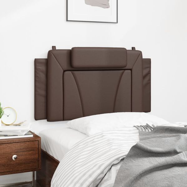 vidaXL Headboard Cushion "Viana" Brown 100 cm Faux Leather