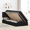vidaXL F&ouml;rvaringss&auml;ng med madrass med lagring Svart 90 x 190 cm Sammet