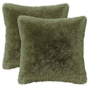 vidaXL Kudde med kudde HEERLEN 6 st Gr&ouml;n PV Fleece