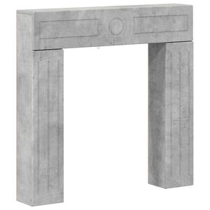 vidaXL Eldstadsram Betonggr&aring; 102 x 18 x 100,5 cm Konstruerat tr&auml;