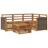 vidaXL Utomhussoffset 5 st Naturlig Polyester