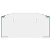 vidaXL TV-bord klarglas 70x30x13 cm