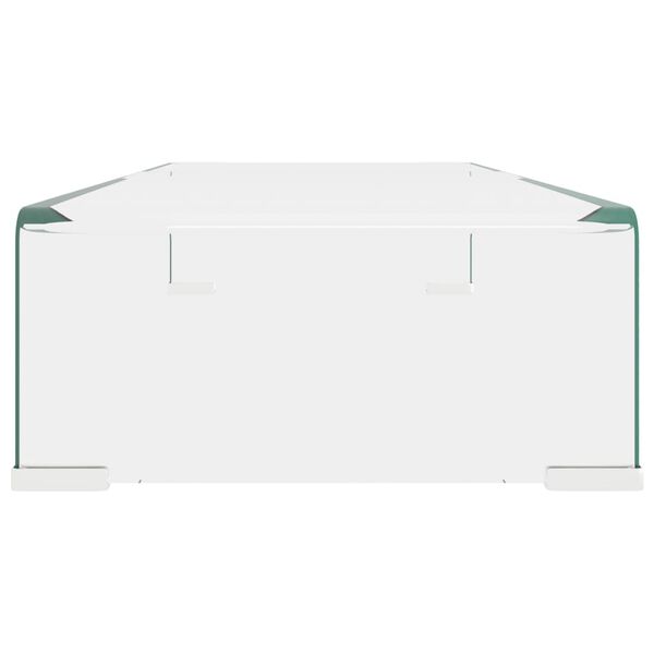vidaXL TV-bord klarglas 70x30x13 cm