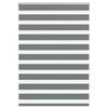 vidaXL Rullgardin zebra m&ouml;rkgr&aring; 100x100 cm tyg bredd 95,9 cm polyester