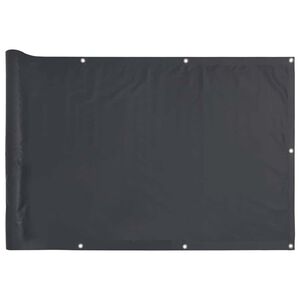 vidaXL Insynsskydd f&ouml;r balkong antracit 500x75 cm PVC