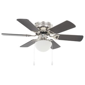 vidaXL Dekorativ takfl&auml;kt med lampa 82 cm m&ouml;rkbrun
