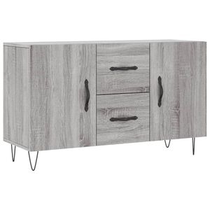 vidaXL Sk&auml;nk gr&aring; sonoma 100x36x60 cm konstruerat tr&auml;